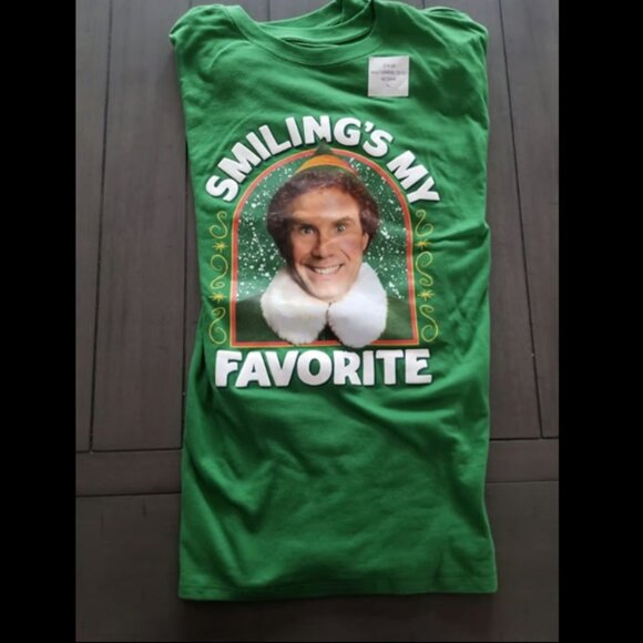 Smiling Is My Favorite Buddy the Elf Adult Unisex Extra Large - Picture 6 of 6